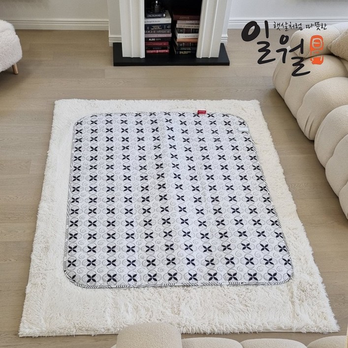24년형 일월 플라워 카본 탄소매트, 플라워 싱글90180