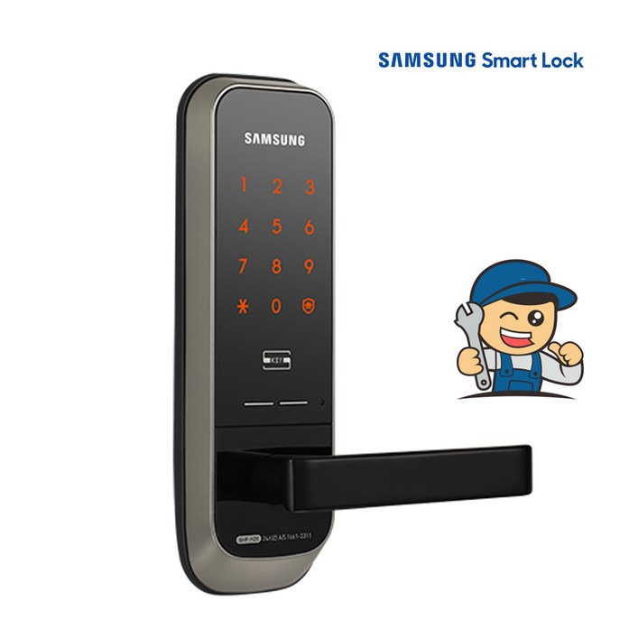 삼성전자 무타공 도어록  카드키 고리형  스티커형 세트 SHPH20