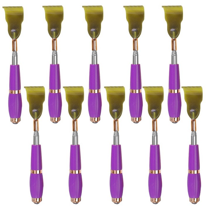 자석 롤러볼 휴대용 접이식 안테나 효자손 H타입, 10개, 04바이올렛