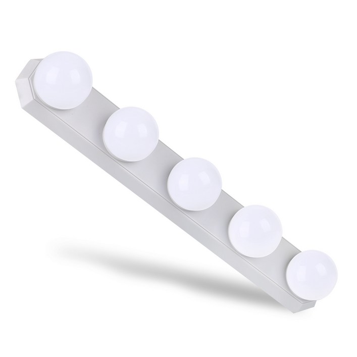 모가비 LED 거울 조명 메이크업 화장대 5구조명 USB 전원