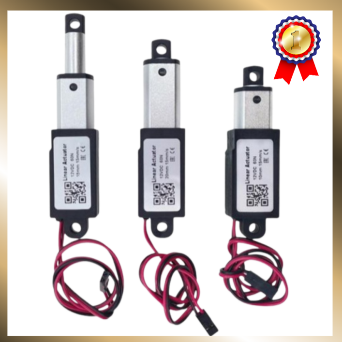 리니어 엑츄레이터 액추에이터  원격 제어용 마이크로 선형 액츄에이터 모터 12V 10mm 15mm 20mm 스트로크 로봇 홈 오토메이션 30 60 100 150N