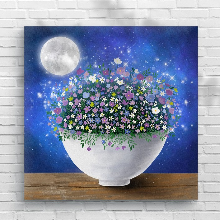 모레아 달항아리 그림액자 캔버스 재물운 백자 도자기 거실 인테리어 돈들어오는 그림액자 풍수인테리어