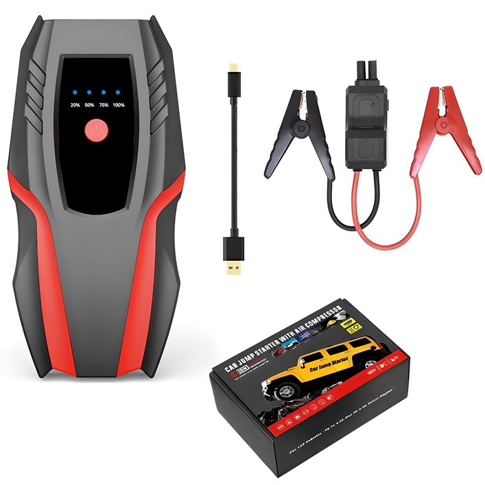 국내배송 제로쿨 차량용 점프스타터 6000 mah 스마트 안전 점프선, 1개, 6000mAh
