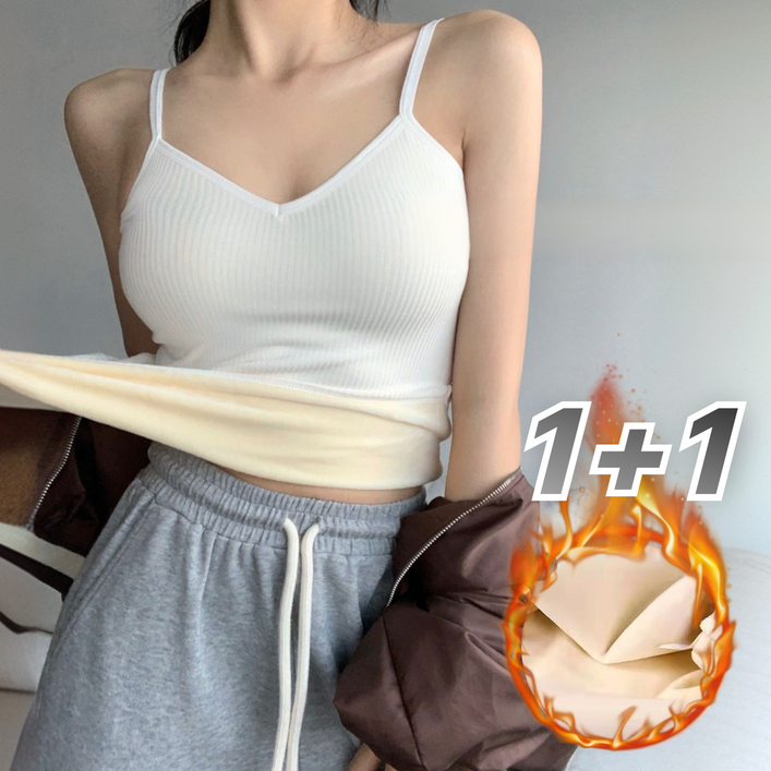 11 디어썸 소프트 기모 끈 나시 발열 보온 슬림핏