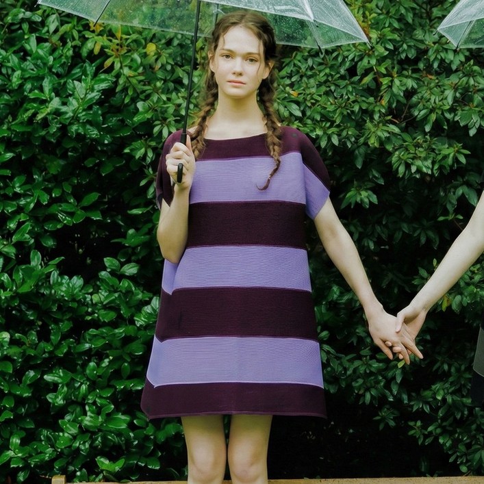 피네플리츠 단가라 원피스 (3 Color)