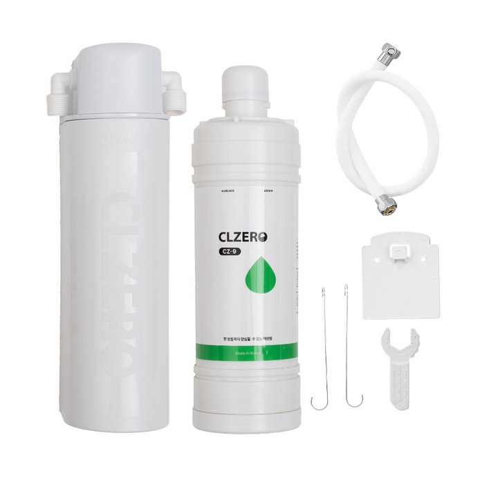씨엘제로 중공사막 대용량 샤워기 식수 녹물 킬링필터 CZ9, 1세트, 단일