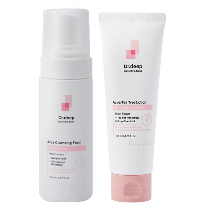 닥터딥 아크파세트 클렌징폼티트리로션 여드름피부 기초스킨케어, 1세트