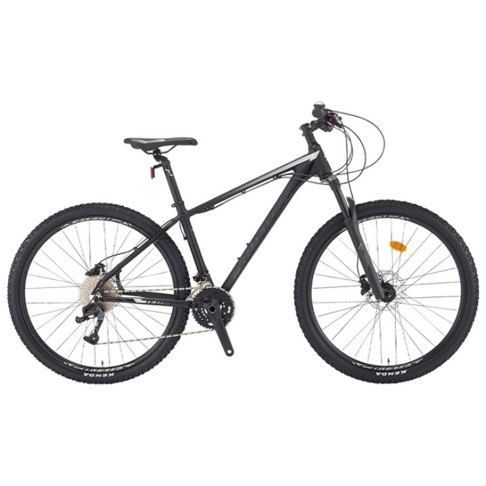 스마트자전거 테트라 7XX MTB 2024년 69.9cm27.5인치 33단 유압식디스크브레이크 입문용 미조립, 1개, 180cm, M사이즈 무광블랙