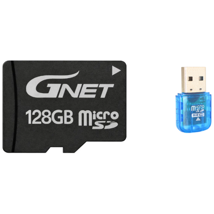 [정품] 지넷 블랙박스 SD카드 + 리더기증정 마이크로 메모리카드 32G 64G 128G 256G Micro SD CARD, 1개, 128GB