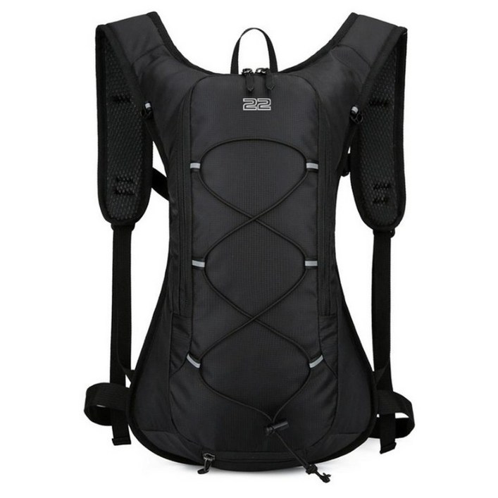 SUB22 경량 자전거 가방 등산 낚시 사이클 배낭, 블랙