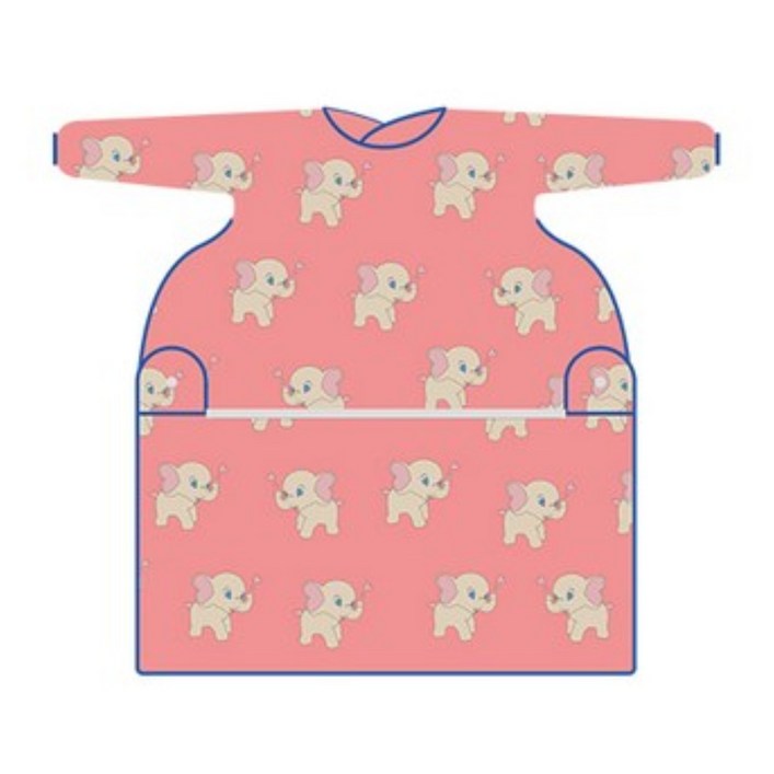 오우아스튜디오 자기주도 이유식 턱받이 식탁일체형 2way 지퍼형