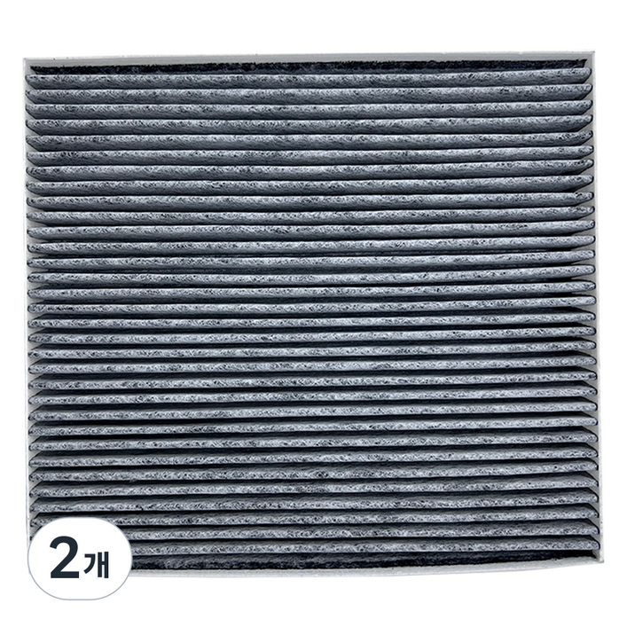 현기파츠 현대 기아 자동차 활성탄 에어컨 필터 PM0.3 순정품 97133L1100 / 97133N9000 호환, 2개, 그랜저GN7