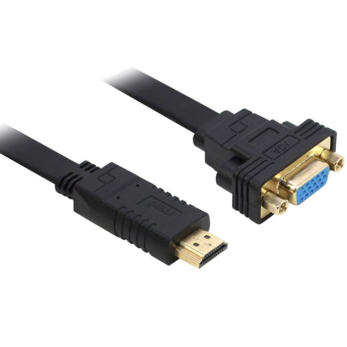 넥시 HDMI TO VGA 케이블 컨버터 플랫타입, NXHVF20, 1개