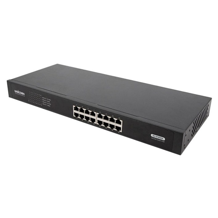 유니콘 기가랜 16포트 스위칭허브 SG-1016GIGA, SG-1016GIGA