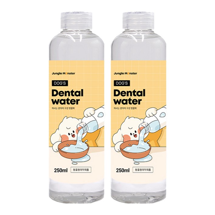 정글몬스터 독 덴탈워터 강아지 구강청결제, 250ml, 2개 정글몬스터 독 덴탈워터 강아지 구강청결제, 250ml, 2개