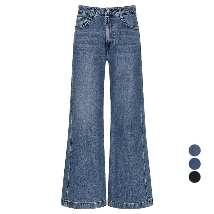 게스 여성용 뉴 와이드 스판 팬츠 사계절용 YO3D0175