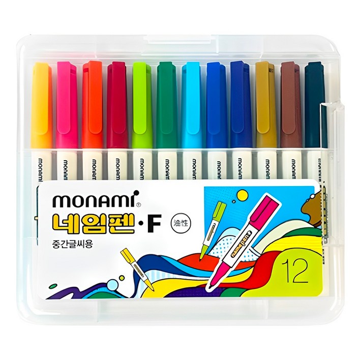 모나미 중간글씨용 네임펜 세트