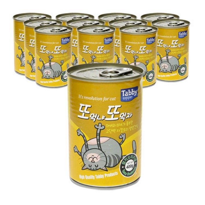 테비 또또캔 고양이간식 참치 400g, 12개, 참치 오리지날, 400g