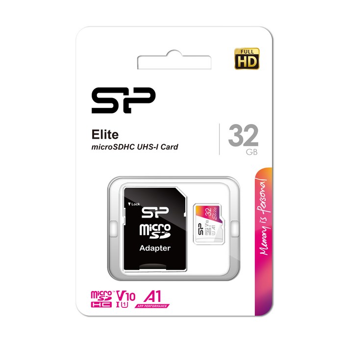실리콘파워 micro SDXC Class10 Elite UHSI Full HD 메모리카드 SP032GBSTHBV1V20, 32GB