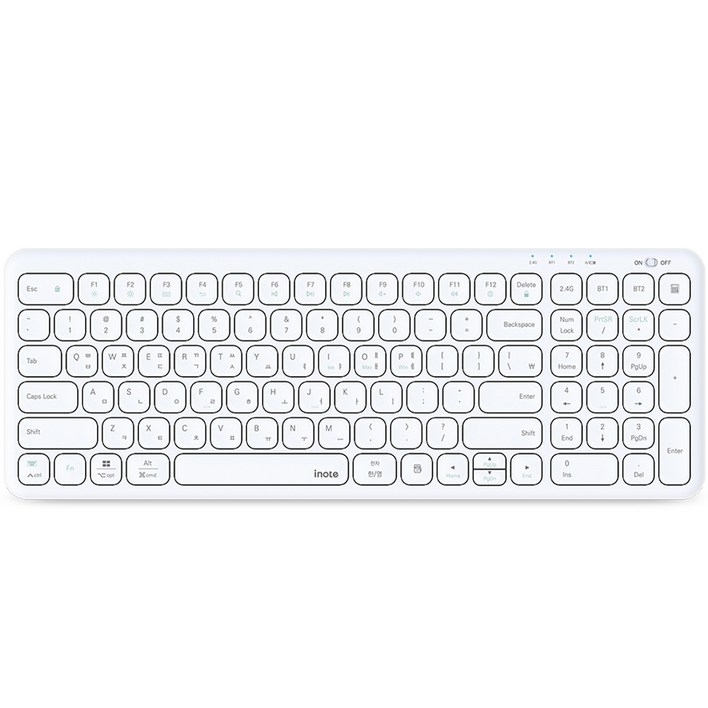 아이노트 멀티 페어링 충전식 블루투스 무선 일반형 키보드