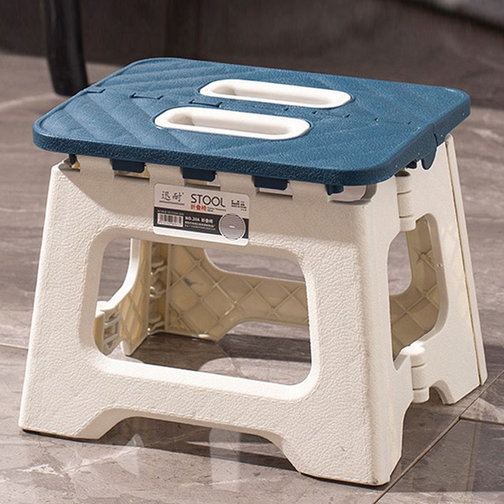 리브리카 휴대용 접이식 간이 보조 폴딩 체어 중, 블루, 1개