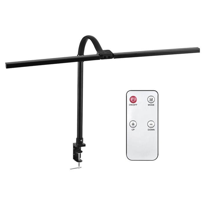 연하 LED 와이드 스탠드 집게형, 블랙