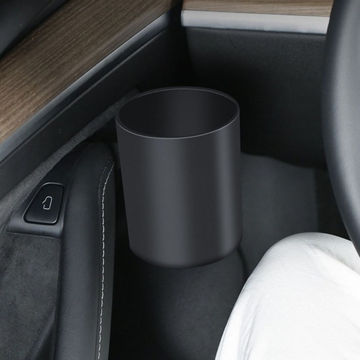 카에버 테슬라 모델Y 전용 틈새 추가 컵홀더 2종 세트, 블랙운전석, 블랙조수석, 1세트