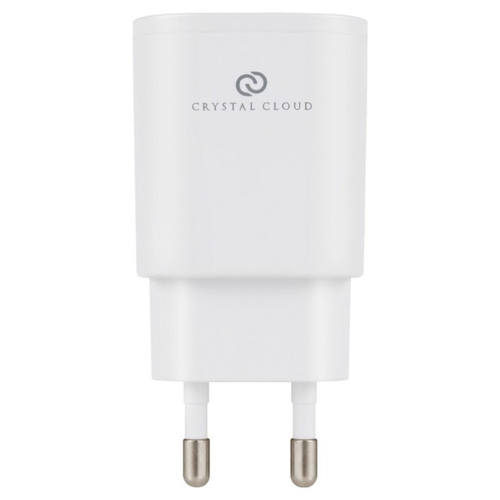 크리스탈클라우드 5V 1A 직류전원장치 충전 어댑터, 화이트, 1개