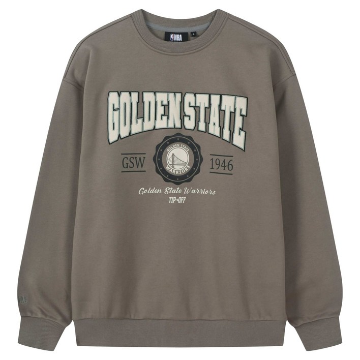 NBA 남녀공용 기모 아치 레터링 맨투맨 N254TS020P