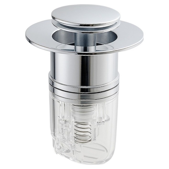 위더스욕실용품 에어락 자동 차단 화장실 세면대 트랩 실버, 1개