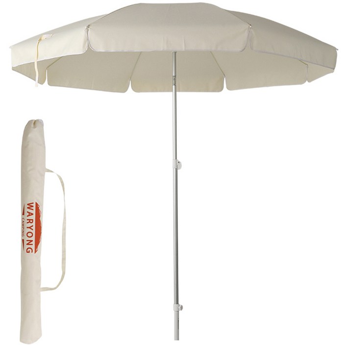 와룡물산 초경량 파라솔 받침대 미포함, 베이지