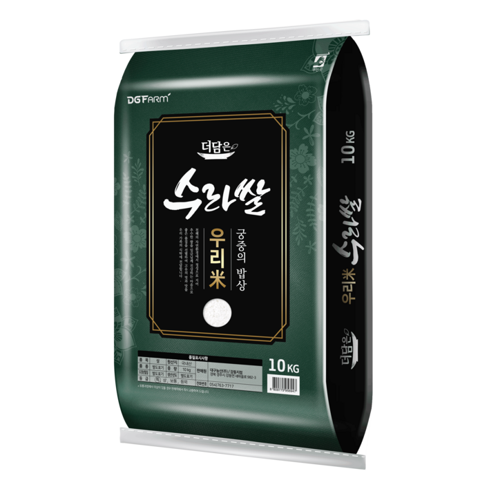 더담은 2023년산 햅쌀 우리미 수라쌀, 10kg, 1개 더담은 2023년산 햅쌀 우리미 수라쌀, 10kg, 1개