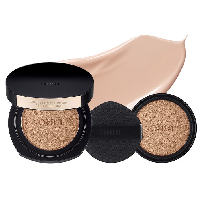  오휘 얼티밋 커버 데니어 기미 커버 쿠션 본품 13g + 리필 13g 세트