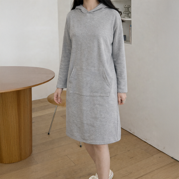 라라온 데일리 포켓 후드 미디 원피스 25TSP3569