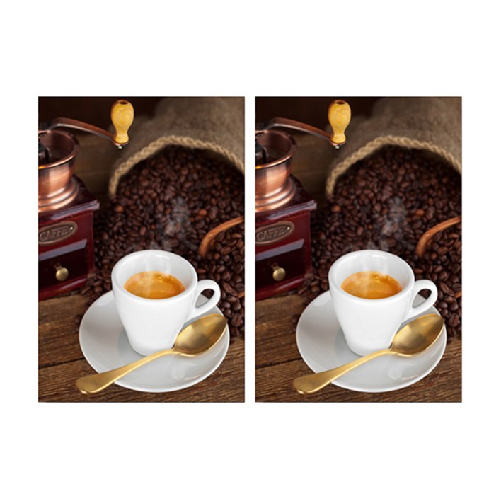 블럭마트 카페인테리어 캔버스 그림 TYPE2 2p