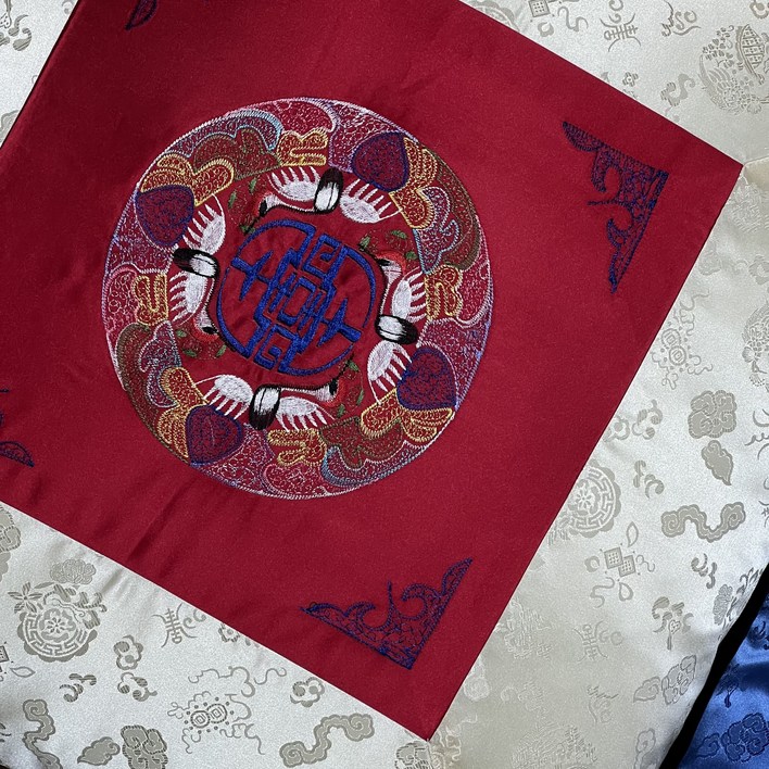 60X60 자수방석 전통방석 리뉴얼 전통문양자수