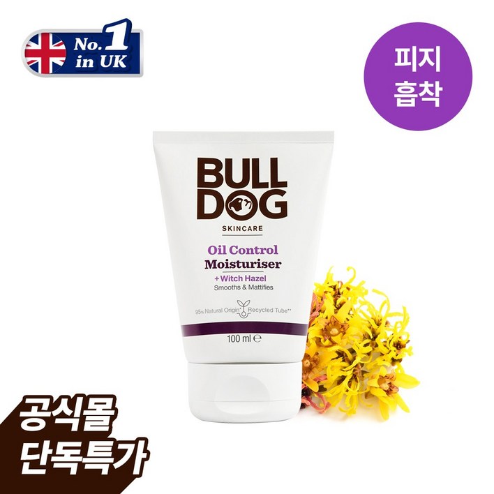 불독 오일 컨트롤 모이스처라이저 지성 모공피부용 피지조절 남성 올인원 로션, 1개, 100g