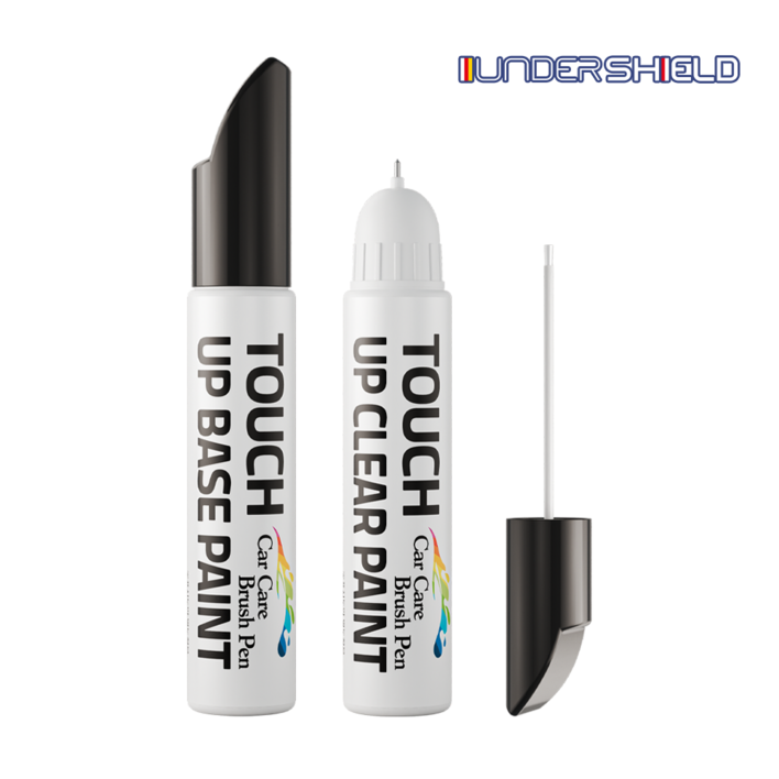 언더쉴드 현대 자동차 붓펜 투명세트 터치업 카페인트, 현대 토탈블랙 UB6, 1세트