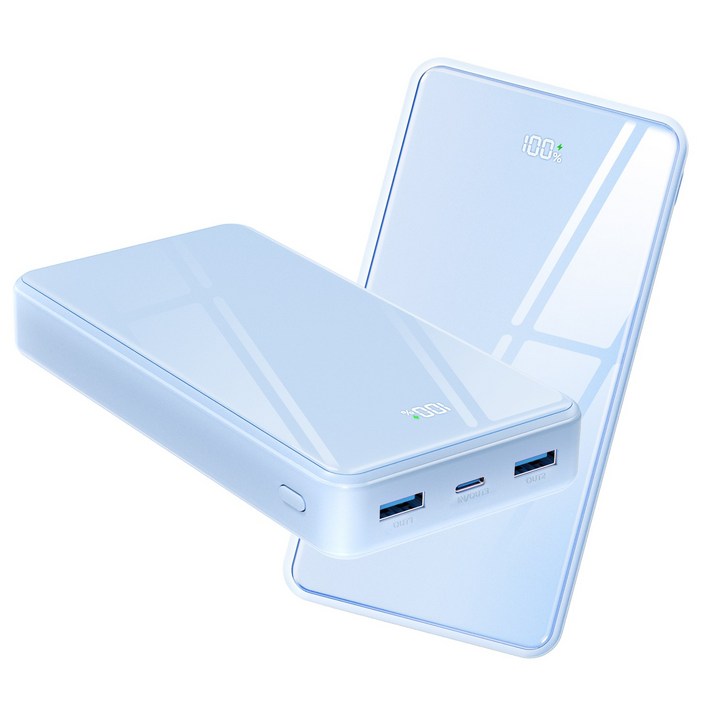 YINTO 대용량 보조배터리 고속충전 30000mAh PD 22.5W QC3.0 잔량표시