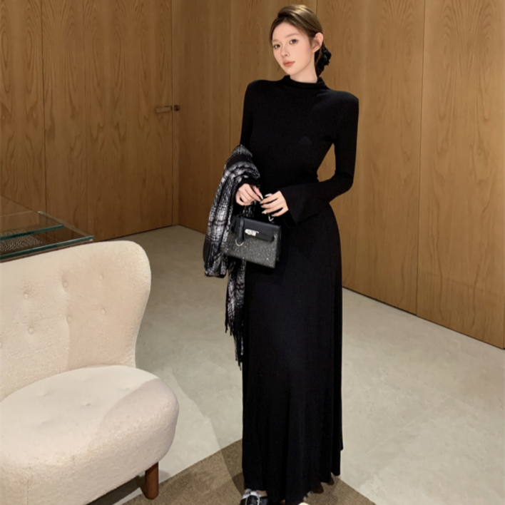 유니크코코 반목 슬림 긴팔 맥시 롱원피스 가을 op5771