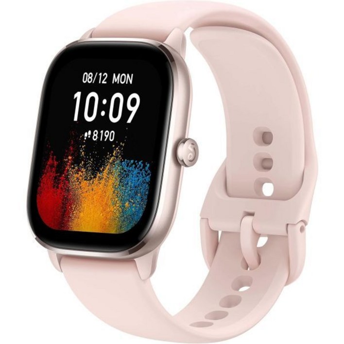 Amazfit GTS 4 미니 여성용 스마트 워치, 알렉사 내장, GPS, 120개 이상의 스포츠 모드, 15일 배터리 수명, 심박수 혈중 산소 모니터, 안드로이드 아이폰 호환