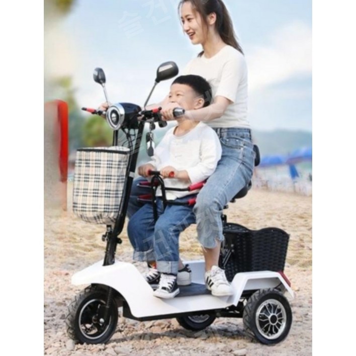 2인용전기자전거 유아동승 경량 세발 소형 삼륜