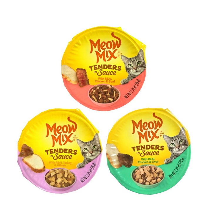 고양이 주식캔 미유믹스 리얼 토퍼 치킨 비프 칠면조 78g x 12개 3종혼합