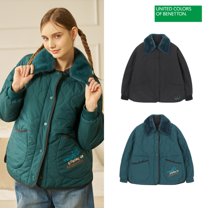 베네통스포츠 25FW 리버시블 패딩점퍼