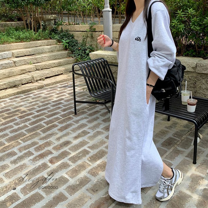 기모 루즈핏 맥시롱원피스데이뚜 기모 루즈핏 맥시롱원피스데이뚜
