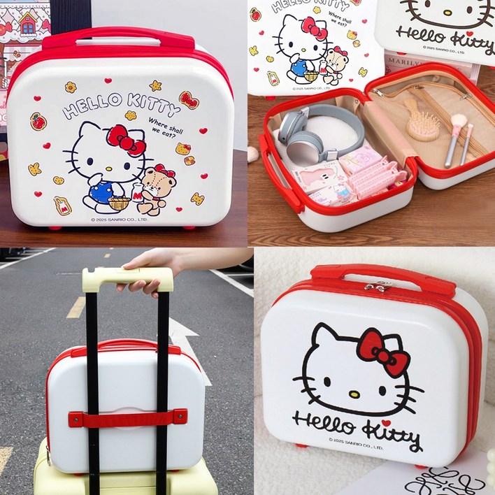 산리오 캐릭터 헬로키티 기내용 레디백 옵션선택 상품 캐리어 하드캐리어 밴딩 여행 가방