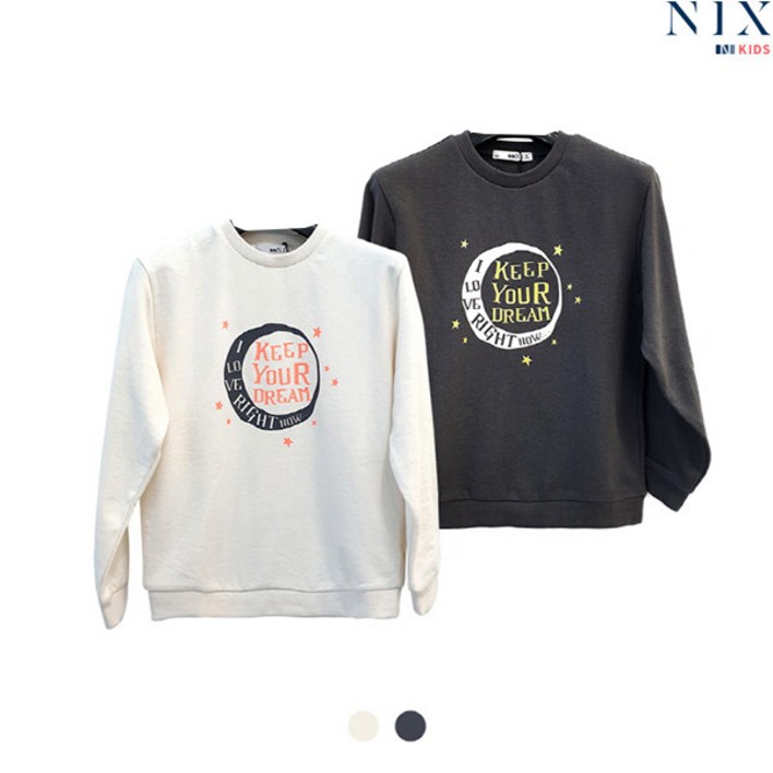 닉스키즈 닉스키즈  여아 CVC 3단쮸리 드림 나염 맨투맨FKMSCTM911P