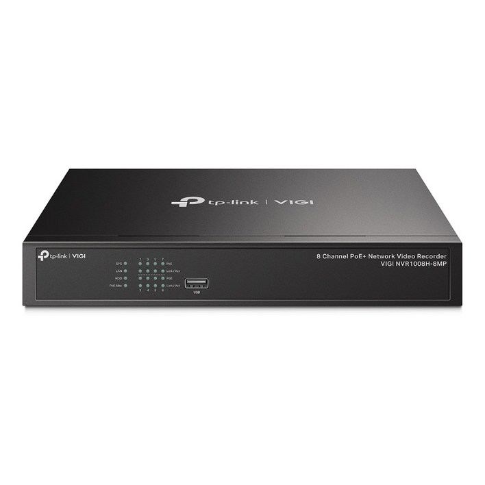 티피링크 TPLINK VIGI NVR1008H8MP 8채널 네트워크 비디오 POE NVR 녹화기