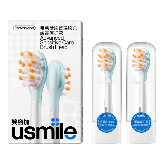 유스마일 에어쿠션 프로패셔널 칫솔모 2개입 - 전 기종 호환, 1개, 소프트케어-PCK003