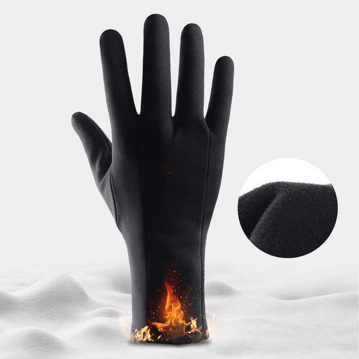 경량 스키 이너 장갑 논슬립 기모 장목 스노우보드 자전거 오토바이 속장갑 이너 글러브 데일리, 1개